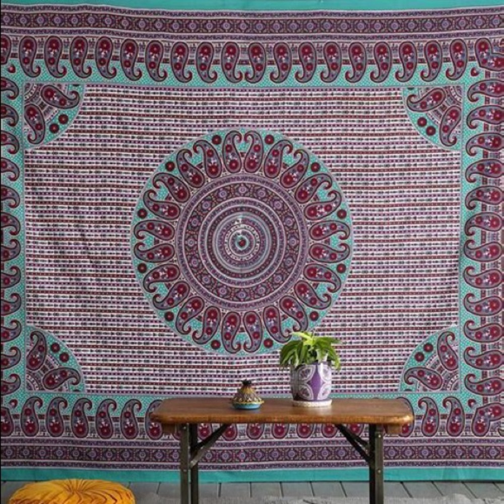 Magical Thinking Turq Medallion Tapestry from UO